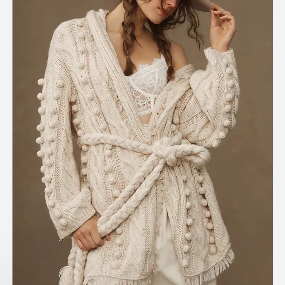 Farm Rio Braided Cardigan Sweater - Picture 4 of 5